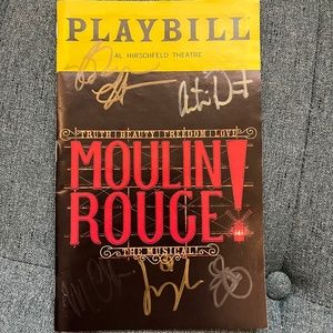 SIGNED! Original Broadway Cast Moulin Rouge Playbill (January 2020)